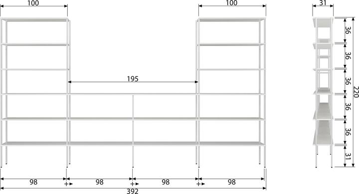 Produktbild Vtwonen Venceslao (392 x 31 x 220 cm)