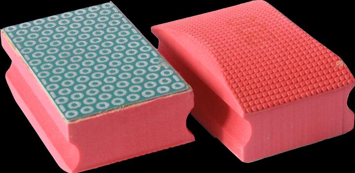 Tecmix DIAMANT-HANDSCHLEIFPAD K200 - 55X90MM ROT