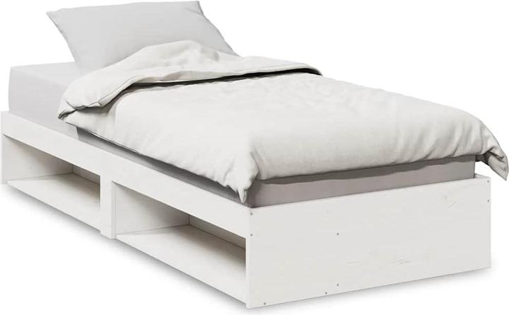 Actual product image VidaXL Day bed without mattress white 100x200 cm solid wood pine sofa bed (100 x 200 cm)