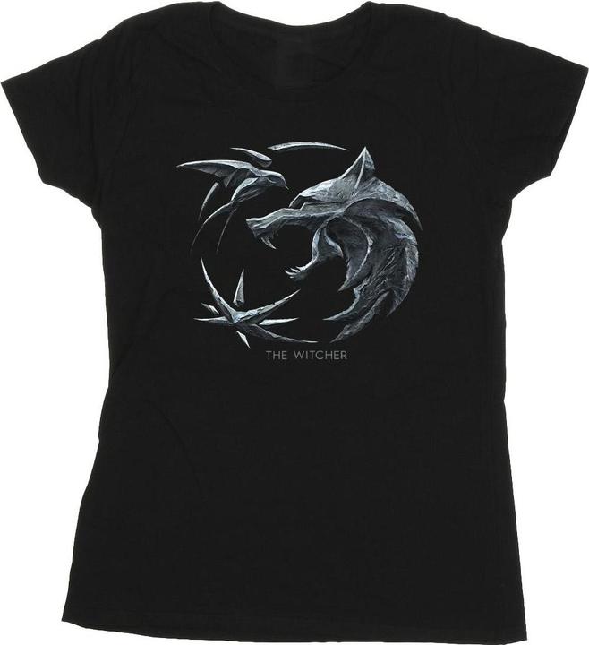 Netflix The Witcher Wolf Logo TShirt (M)