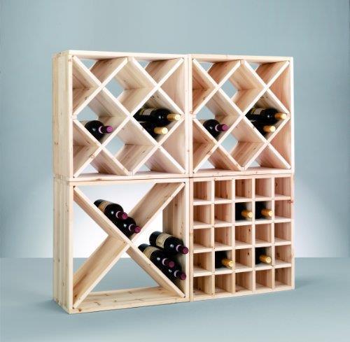Zeller Present Scaffale vino (52 x 25 x 52 cm)