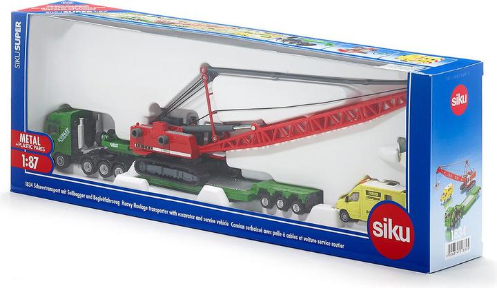 Produktbild Siku Schwertransporter mit Seilbagger