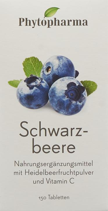 Produktbild Phytopharma Schwarzbeere Tabletten (1 Stück, Tabletten, 110 g)