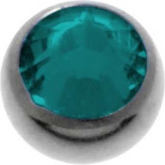 Bijouteria 1.2mm Titan Piercingteil (Swarovski Kristall, Titan)