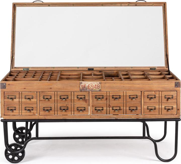 Produktbild Bizzotto Sideboard Kompart mit Schubladen und Rädern 120 cm (60 x 120 x 58.5 cm)