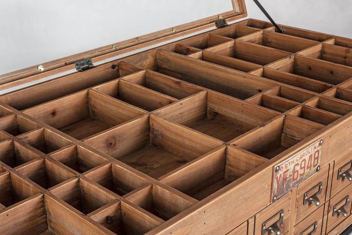 Produktbild Bizzotto Sideboard Kompart mit Schubladen und Rädern 120 cm (60 x 120 x 58.5 cm)