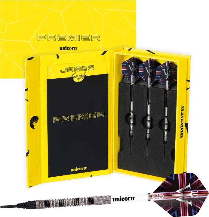 Actual product image Unicorn Premier 2022 James Wade Soft Darts (20 g)
