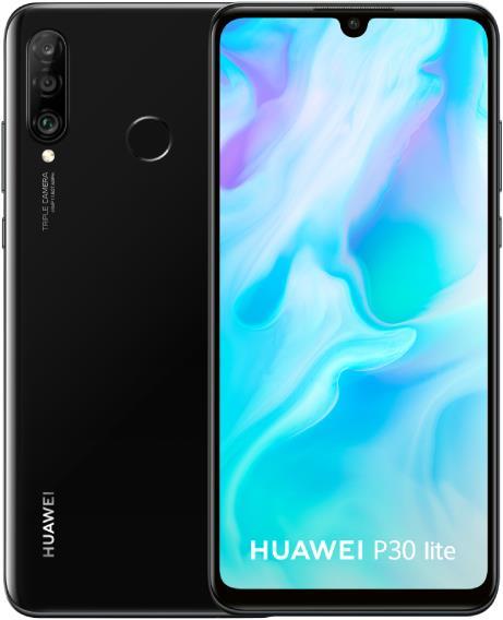 Huawei P30 Lite (6GB) New Edition (256 GB, Midnight Black, 6.15", Hybrid Dual SIM, 48 Mpx, 4G)