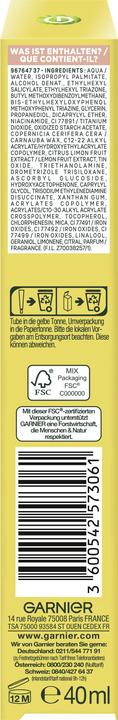 Actual product image Garnier Bright Complete Vitamin C Fluide Tinted (40 ml, Face fluid, SPF 50+)