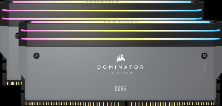 Actual product image Corsair DOMINATOR Titanium Light Enhancement Kit, 2-up config, Functional LEDs, Grey Heatsink, no DRAM ICs (RGB)