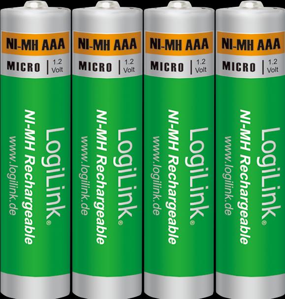 Produktbild LogiLink Ultra Power (4 Stk., AAA, 1000 mAh)