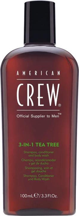 Actual product image American Crew 3In1 Tea Tree 8.45Oz/250 ml (250 ml, Liquid shampoo)