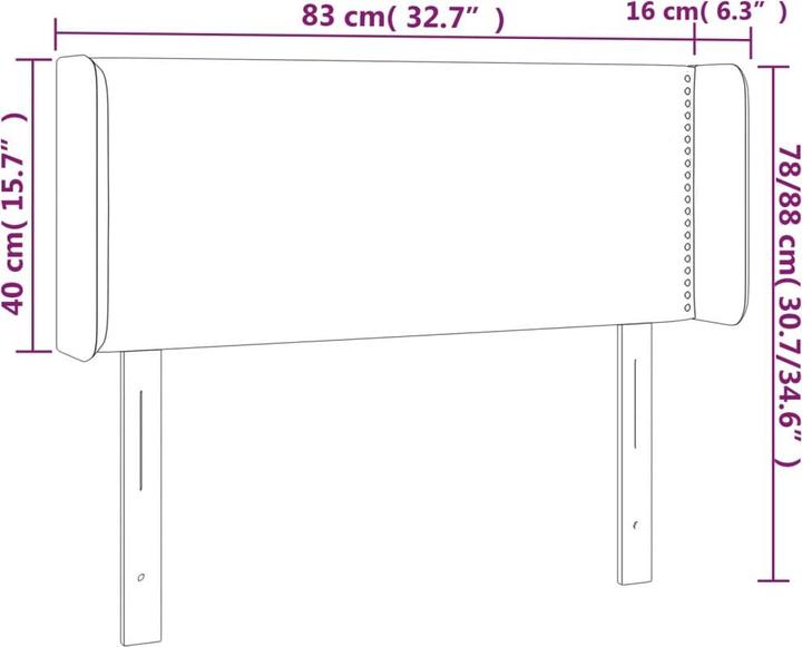 Actual product image VidaXL Maralda (83 x 16 x 88 cm)