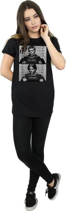 Immagine prodotto Supernatural Maglietta Winchester Mugshot in cotone da donna/ragazzo (L)