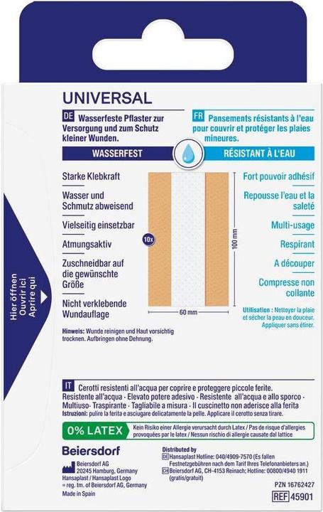 Energie-Label Hansaplast Wundpflaster Universal (1 x)