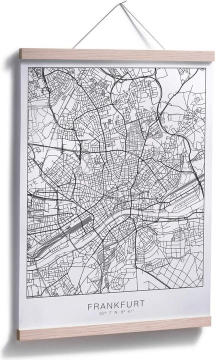 Produktbild Trenddeko Stadtplan Frankfurt (120 x 150 cm)