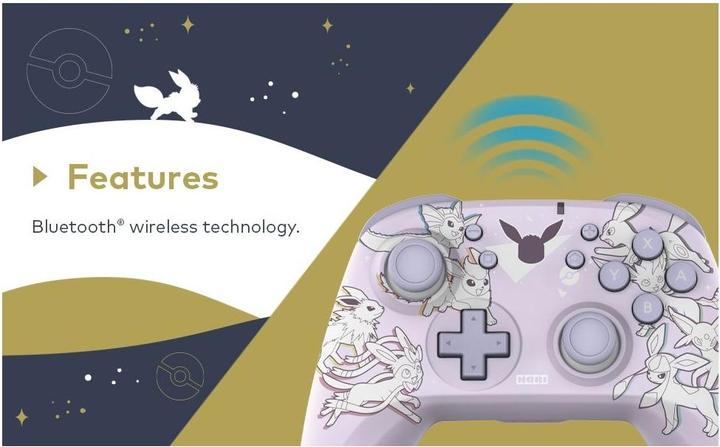 Actual product image HORI Wirelss HORIPAD Eevee Evolutions PU 4 (Switch)