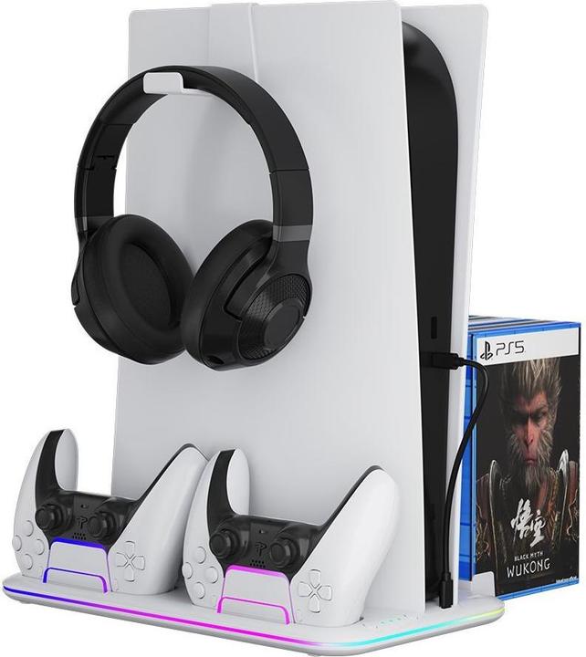 Actual product image Canyon CS-51 - multifiuctional stand for PS5 Slim - with cooling - charging 2 x gamepad - black (Playstation Classic)