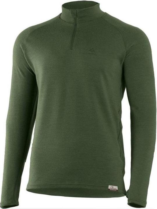 Actual product image Lasting WARY Merino Men's 1/4 Zip Sweatshirt, 260gr - olive (S)