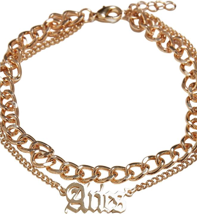 Urban Classics Zodiac Golden Anklet (20% rostfreier Stahl, 80% Eisen)
