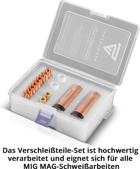 Produktbild Stahlwerk MIG MAG Verschleissteile Set 26tlg AK501D MB501D Schweissbrennerzubehör