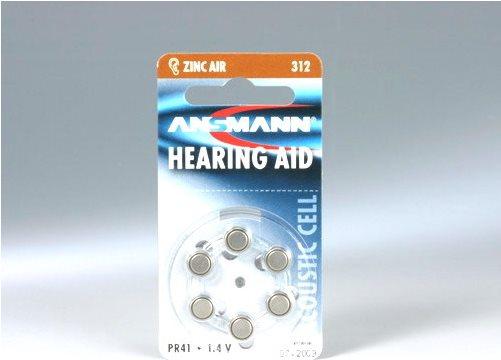 Actual product image Ansmann PR41/312 (6 pcs., A312, 280 mAh)
