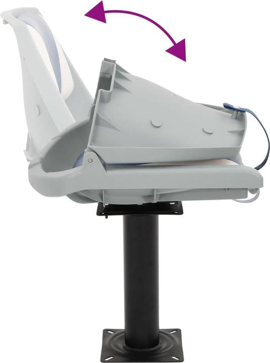 Actual product image VidaXL Boat seat with platform 360° swivelling