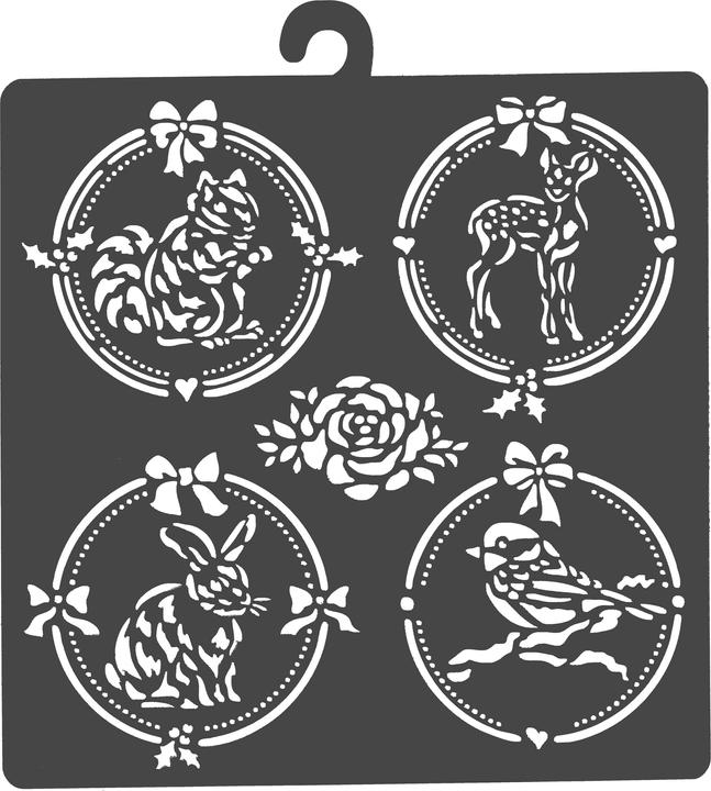 Image du produit Stamperia Pochoir "animaux de la forêt