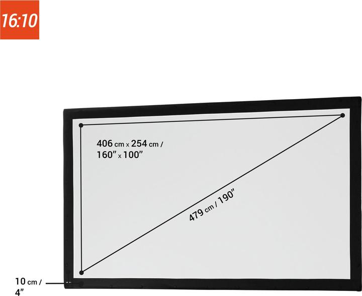 Image du produit Celexon Tuch für Mobil Expert - Frontprojektion, 16:10, 406x254cm (16:10)