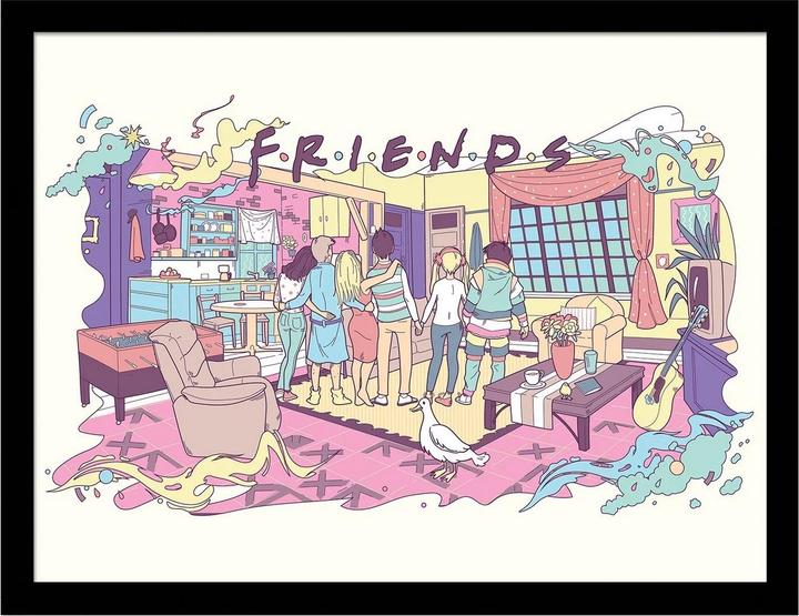 Image du produit Friends - Poster encadré YEARS (45 x 35 cm)