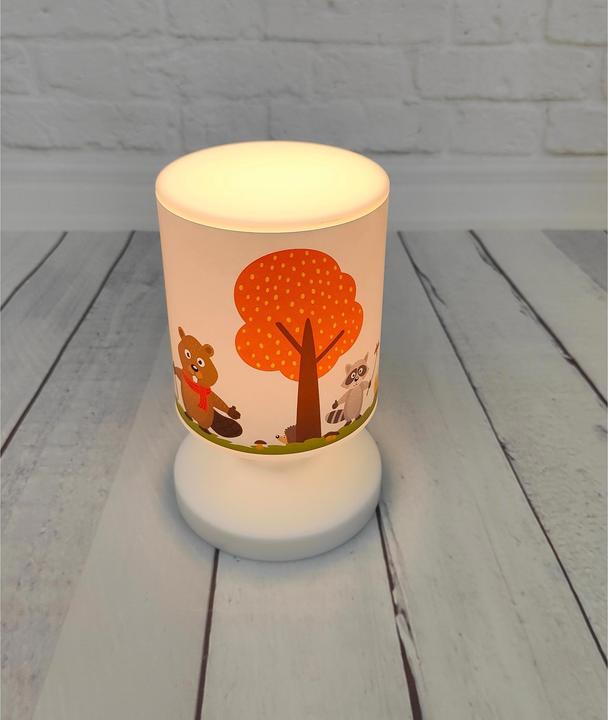 Produktbild Niermann Stand By Niermann Waldtiere LED Akku-Tischleuchte Warmweiss 1,5W IP44 Weiss, Multicolor