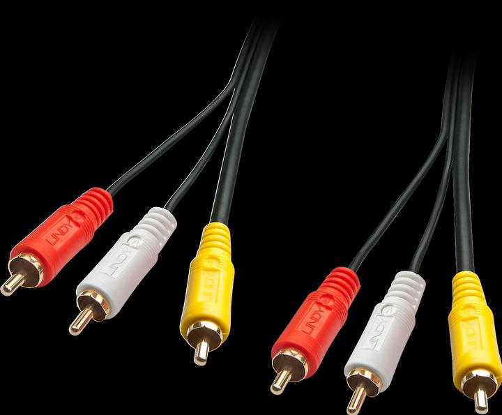 Produktbild Lindy 3 x RCA – 3 x RCA (1 m, Cinch)