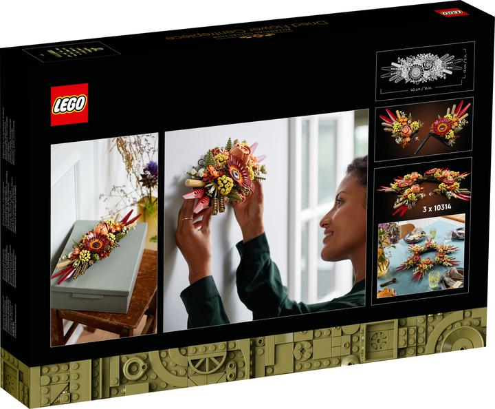 Actual product image LEGO Dried flower arrangement (10314, LEGO Icons, LEGO Botanical)
