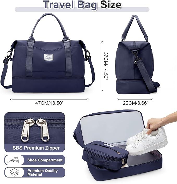 Produktbild Only-Bags.Store 3pcs Reisen mit einem grossen Carry-on Tasche, eine Sport-Tasche, und eine wasserdichte Gepäck