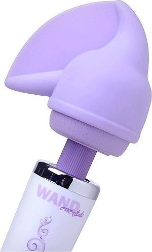Actual product image XR Brands Flutter Tip Silicone Wall Attachment - Purple