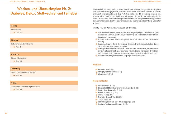 Nährwerte und Zutaten Der Keto-Kompass – Das Kochbuch (Deutsch, Ulrike Gonder, 2020)