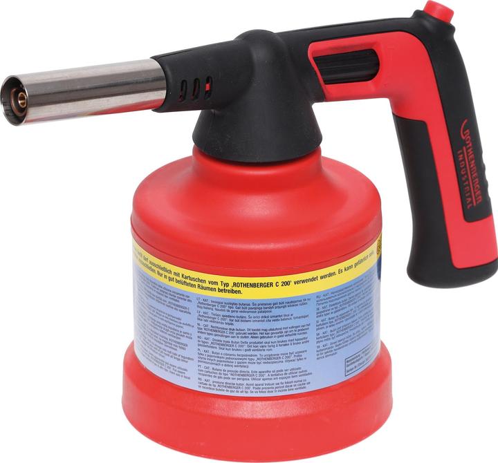 Produktbild Rothenberger Industrial RS 200 Piezo Lötlampe Lötbrenner 180° Drehung FT 800°C / AT 650°C