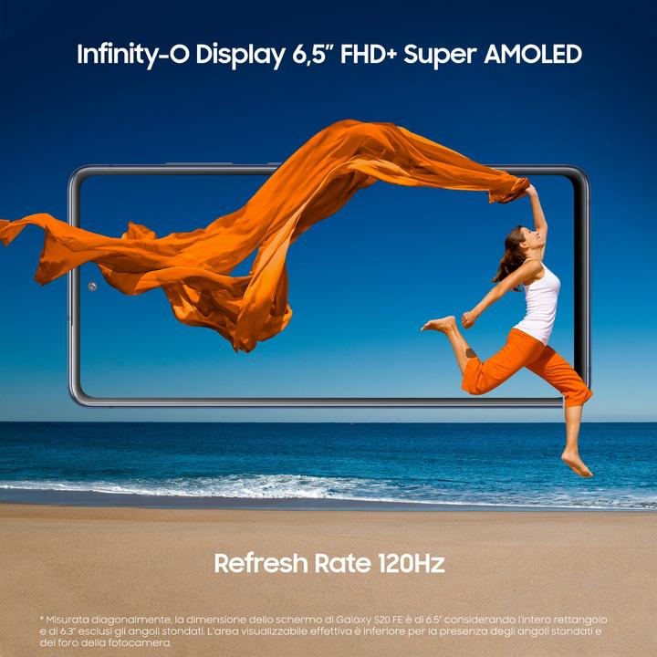 Immagine prodotto Samsung Galaxy S20 FE (Snapdragon) UE (128 GB, Cloud Navy, 6.50", Doppia SIM Ibrida, 12 Mpx, 4G)