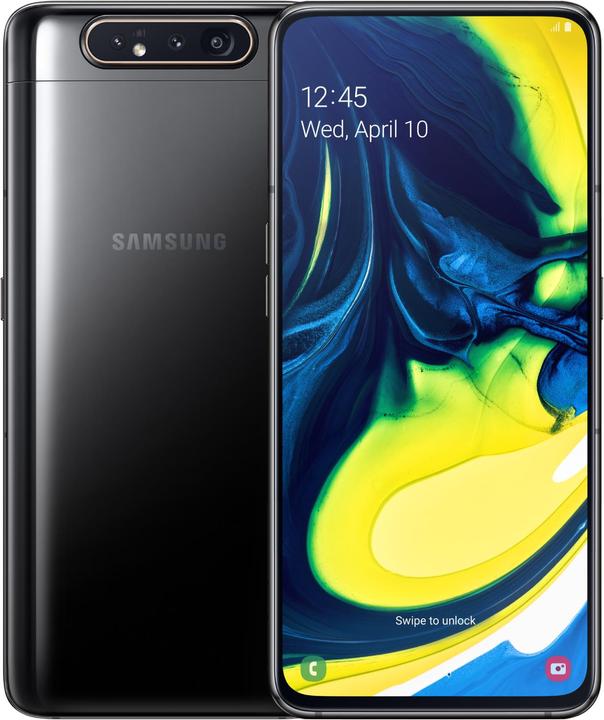 Samsung Galaxy A80 EU (128 GB, Phantom Black, 6.70", Dual SIM, 48 Mpx, 4G)