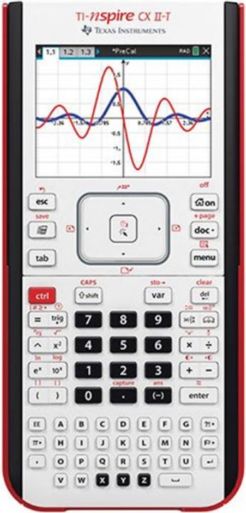 Produktbild TI Nspire CX II-T PWB Grafikrechner Lehrer Kombi Paket Rechner und Software (Akku, Netzbetrieb)