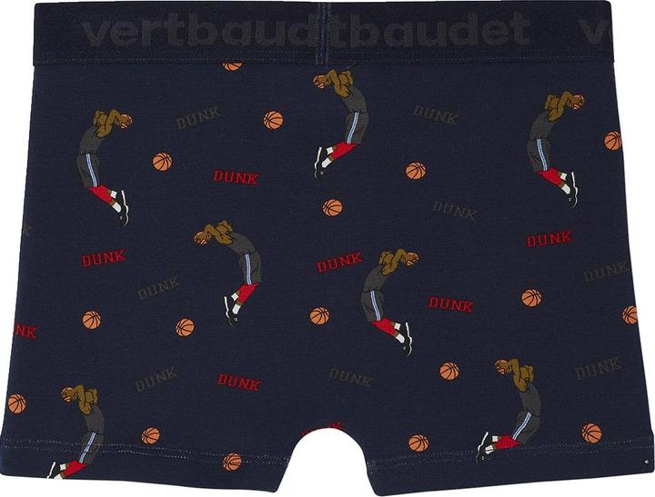 Immagine prodotto Vertbaudet Confezione da 5 boxer da ragazzo in cotone biologico, basket (128, Confezione da 5 pezzi)