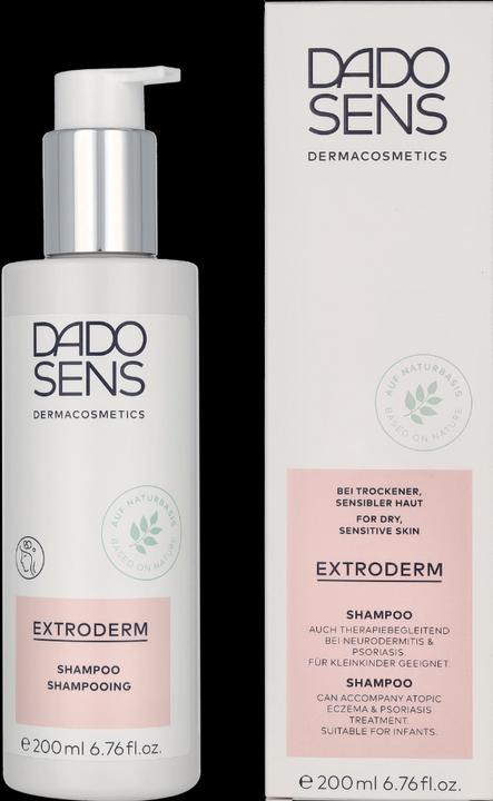 Produktbild Dado Sens EXTRODERM Shampoo - Trockene & sensible Kopfhaut (200 ml, Flüssiges Shampoo)