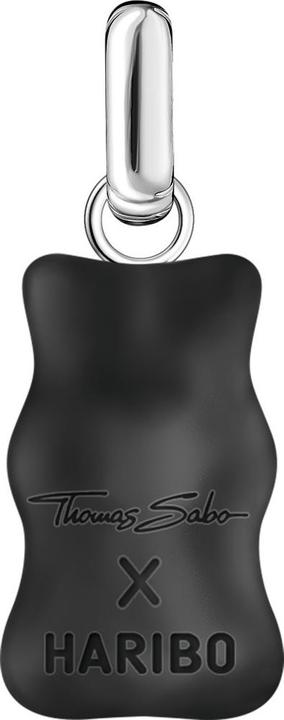 Thomas Sabo Grosser Anhänger schwarzer Goldbär mit Steinen (925er Silber)