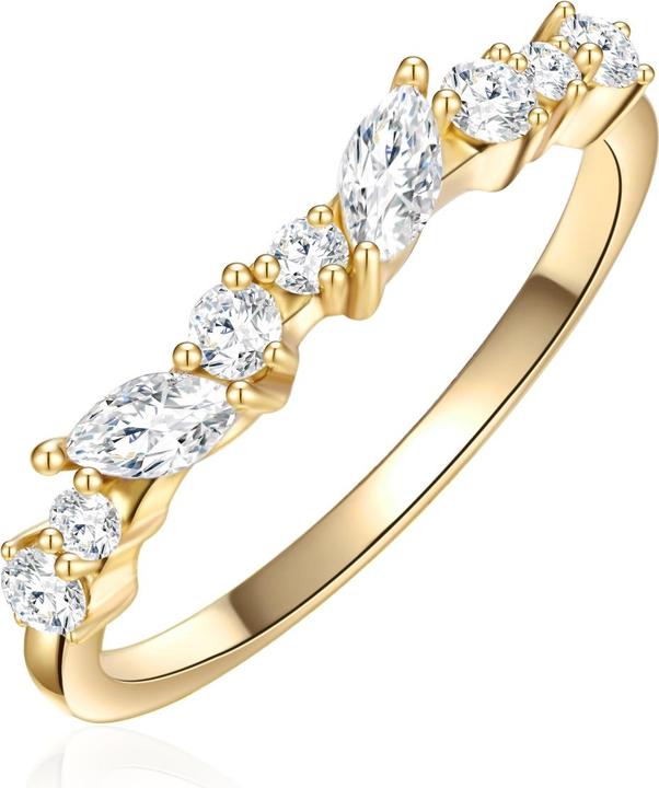 Immagine prodotto Glanzstücke München Donna Argento Sterling Cubic Zirconia Oro Giallo - 30000 (52, 925 Argento)