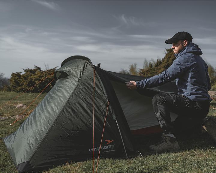 Produktbild Easy Camp Tunnelzelt Sarek 2 (dunkelgr?n/orange, Modell 2025) (Tunnelzelt, 2.20 kg, 2 Personen)