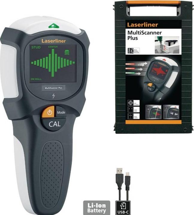 Image du produit Laserliner Dispositif de localisation MultiScanner Plus 080.967A Profondeur de localisation (max.) 120 mm