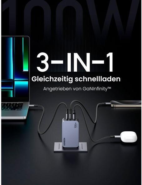 Actual product image Ugreen Nexode Pro (100 W)