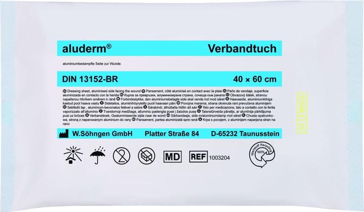 Aluderm ® Verbandtuch 40x60 cm (BxH) Steril Polyestervlies