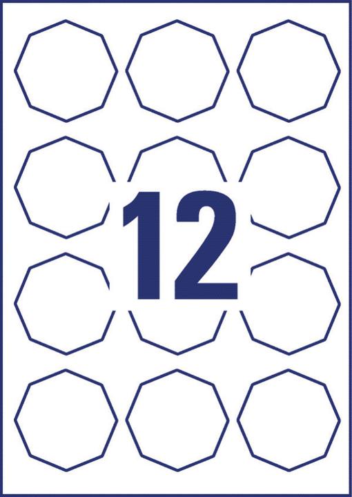 Actual product image Avery Octagonal labels, removable