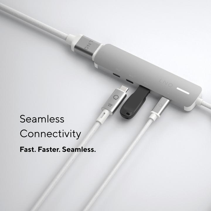 Produktbild LINQ Connects 5in1 PRO USB-C Multiport Hub 140W (USB-C, 5 Ports)